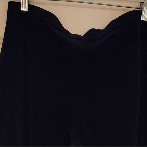 Charter Club black velour bootcut sweatpants - Picture 3 of 4